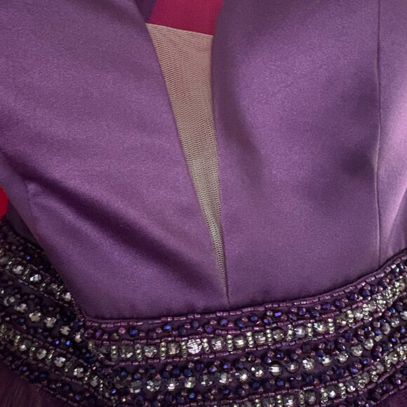 Plum Purple Prom Dress Size 2 Size 4 - Picture 5 of 14